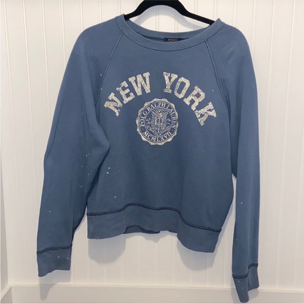 Ralph Lauren Blue NEW YORK Sweatshirt